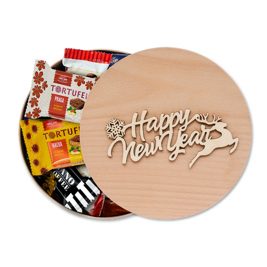 Tубус з цукерками - Happy New Year L
