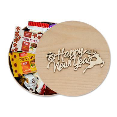 Тубус з цукерками - Happy New Year L