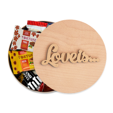 Тубус з цукерками - Love is XL